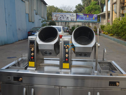 商用滾筒式炒菜機(jī)實(shí)拍圖