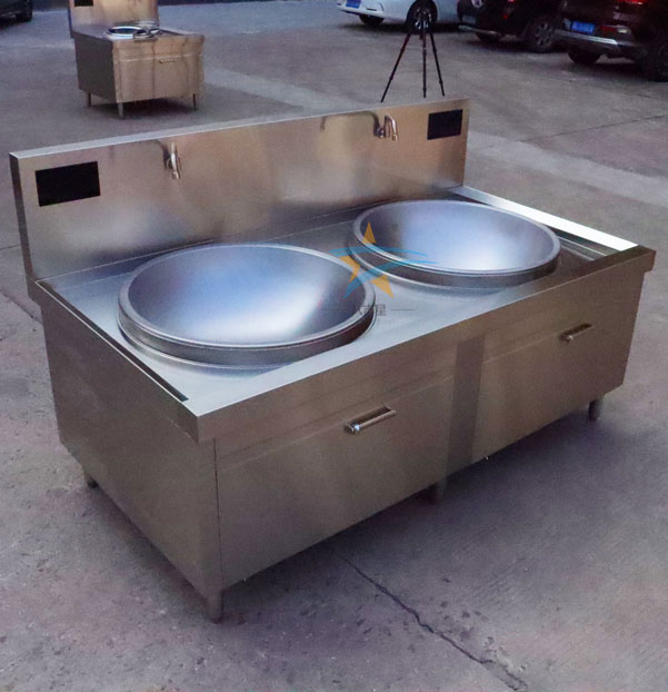 立式商用多頭大炒爐實(shí)拍圖