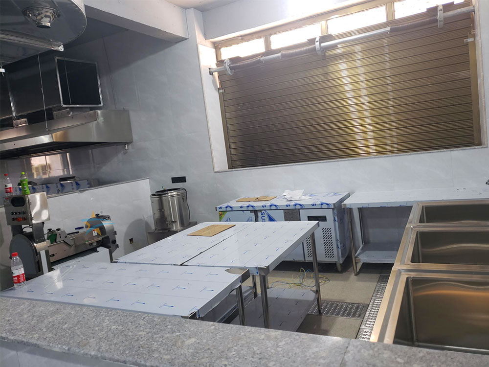 溫州泰順學(xué)府廚房工程粗加工間 溫州泰順學(xué)府廚房工程粗加工間