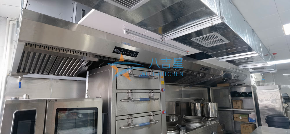 深圳貝特瑞31樓貴客接待廚房工程油煙抽排及鮮風系統(tǒng)